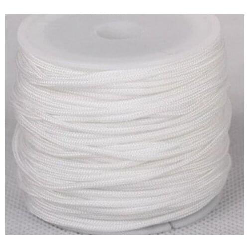 Black white multicolor bracelet 1 5mm nylon 160M/15yards/lot Chinese knot tread crystal cord String Rope tassel jthj44