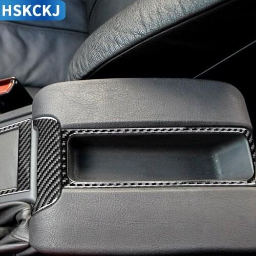 For BMW 5 Series M5 E39 1998-2003 Armrest Box Trim Carbon Fiber Stickers Armrest Box Interior Car Central Console Panel Trim