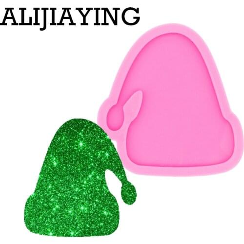 DY0467 Glossy 2.1in Snowman hat Craft Epoxy Resin DIY Badge Reel As Well Silicon Mold Jewelry No Hole