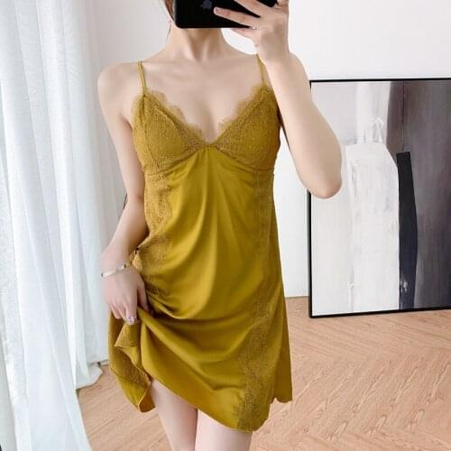 Женские атласные ночные сорочки JiaoAmple China At AliExpress