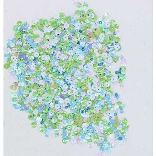 KSCRAFT Cute Seashells Mix Sequins for DIY Card Making Craft Color Collection