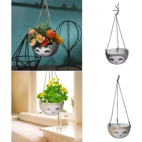 Sloth Hanging Planter Hanging Flowerpot Succulent Pots Animal Plant Planters Succulent Plant Pots For Indoor And Outdoor Decor