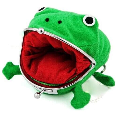 1PCS Hot Selling Frog Wallet Anime Cartoon Wallet Coin Purse Manga Flannel Wallet Cute purse Coin Holder