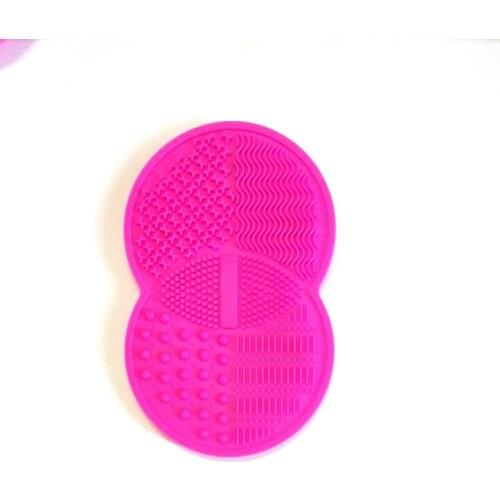Many color Silicone Brush mat Cleaner Cosmetic Make Up Washing Brush Gel Cleaning Pad Makeup Brush Cleaner in a pvc box