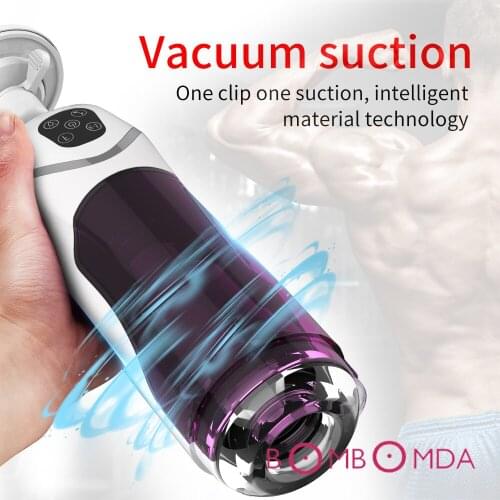 Male Masturbator Automatic Rotation Telescopic Penis Sucking G spot Stimulator Vagina Vibrator Masturbation Cup Sex Toys For Men