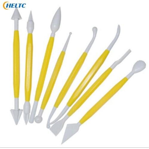 8pcs/Lot Clay Sculpting Set Polymer Modeling Clay Tools Plastic Poly form Sculpey Tools Set For Shaping Clay Play dough Toys