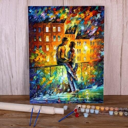 Silhouettes DIY Paint By Numbers Package Acrylic Paints 50*70 Picture By Numbers Photo Loft Picture For Children Art