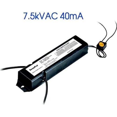 High Brightness Neon Sign Transformer 7500V40mA Power Supply Neon Light Rectifier Ballast Output 7.5kVAC40mA Input 220V 50/60Hz