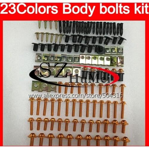 Fairing bolts full screw kit For HONDA VFR800 Interceptor 98 00 01 VFR 800 VFR800RR 1998 1999 2001 Windscreen bolt screws Nuts