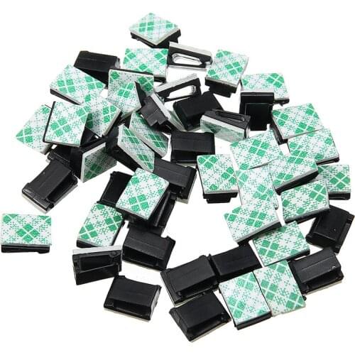 Portable Car Wire Fixed Clip Self-adhesive Fixing Organizer Wire Management Headphone Charging Cable Clips