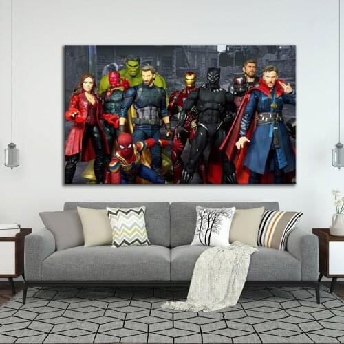 Marvel Avengers Thanos Captain America Posters and Prints Canvas Painting On the Wall Art Pictures for Room Wall Home Decor