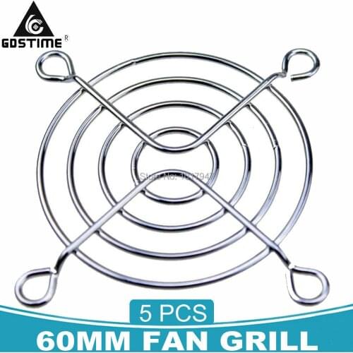 5 Pieces LOT Network Rail Fan Grille Mesh Cover 60mm 60x60mm 6cm Fan Grill Protector Finger Guard Grill Net