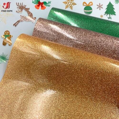 30*25cm/50cm Christmas Glitter Heat Transfer Vinyl HTV Roll Iron On Tshirt Vinyl for Cricut Craft DIY