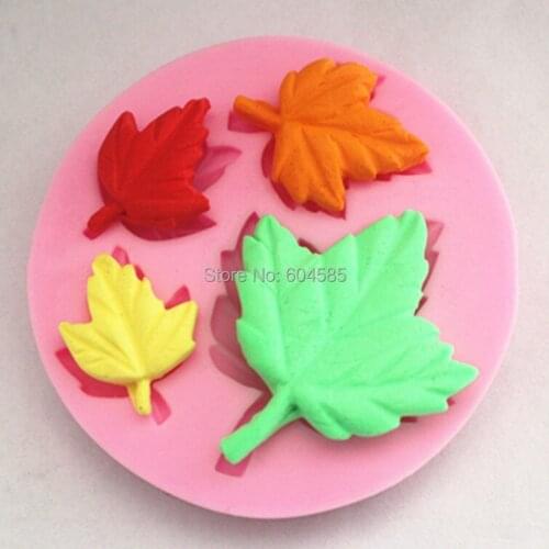 DIY Cake Decorating Buttonwood Tree Leaves Mini Mold Silicone Chocolate Fondant Candy Mold