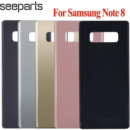 For SAMSUNG Galaxy Note 8 Back Battery Glass Cover N950 Rear Door Housing Case Replacement For SAMSUNG Note 8 Battery Cover