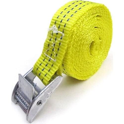 2.5m Heavy Duty Metal Cam Buckle Cargo Luggage Bag Nylon Tie Down Strap Belt caravan tuning car universal