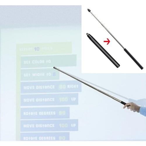 Telescopic Pointer , Teachers Extendable Handheld 18-100cm Hand Pointer Pointing Stick Whiteboard Touch Screens Pen iPad