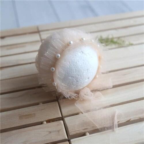 Vintage Ruffle Baby Girl Bonnet Photo Prop Newborn Hat Photography Props