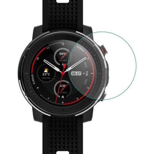 Tempered Glass Screen Protector Cover Protective Film Guard For Xiaomi Huami AMAZFIT Stratos 3 Smartwatch GPS Sport Smart Watch