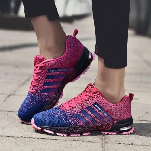 Womens Sneakers Mesh Breathable Lace-Up Lightweight Plus Size Man Vulcanized Shoes Comfortable Couples Casual Sports Footwear