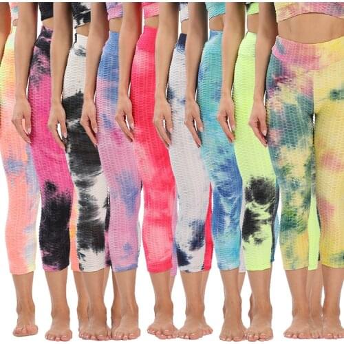 Women Yoga pants Gym High Waist Fitness leggins Female High elasticity Tights Running Athletic Trousers Push Up Sport leggings