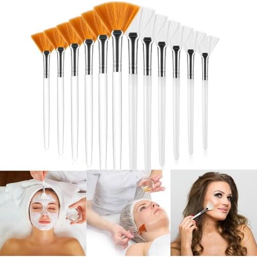 1pc Fashion Silicone Facial Face Mask Brush DIY Mask Mud Mixing Brush Tool Soft Women Skin Face Care tool Makeup Brushes