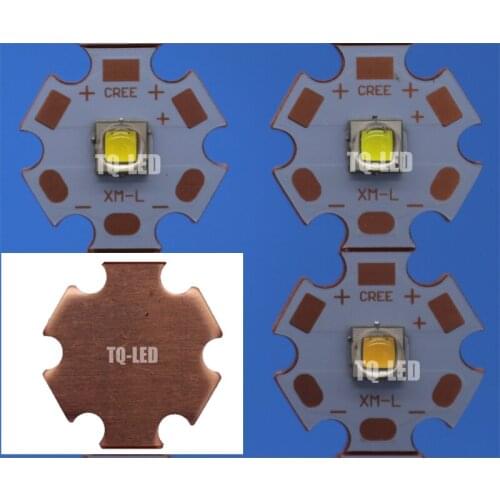 100X 10W ORIGINAL Cree XML2 XM-L2 U3 High Power Led on 16mm 20mm Copper Star