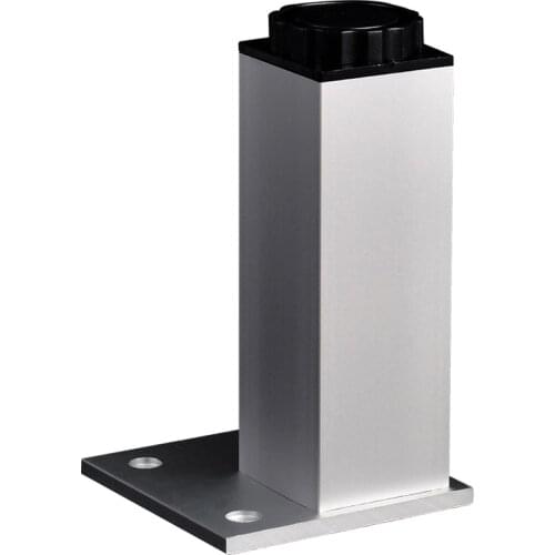 Aluminum cabinet foot Height adjustable Furniture support legs Bearing 60KG/PCS table Chairs Bed Sofa square Level Feet hardware