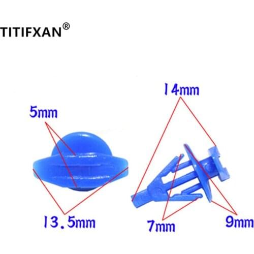 20PCS Car sealing strip plastic fastener rivet clip for Peugeot 307 rubber strip buckle