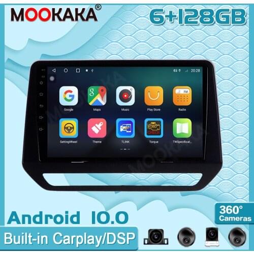 6+128GB Android 10.0 For Renault Triber 2019 Surround View Camera Car Multimedia Player Stereo Radio GPS Navigtion Recorder