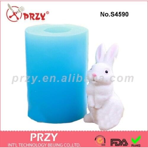 White Rabbit 3D soap mold animal soap mold food grade silicone animal soap mold