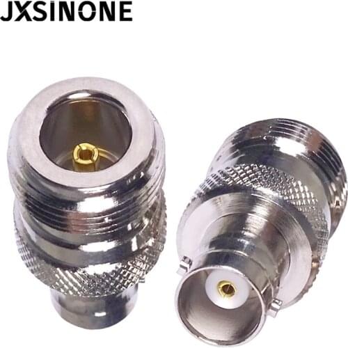 Cleqee 1PC BNC Female to N Type Female Jack Adapter RF Coax Connector Straight Type Converter C20072