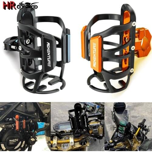 For KTM Adventure 790 890 990 1050 1090 1190 1290 Super Adventure Adv Motorcycle CNC Beverage Water Bottle Cage Drink Cup Holder