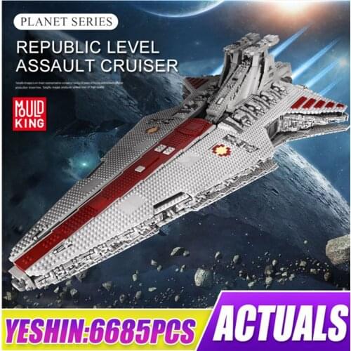 Mould King Building Blocks MOC The Destroyer Classic UCS Republic Cruiser Model set Bricks Kid Education DIY Toy Christmas Gifts