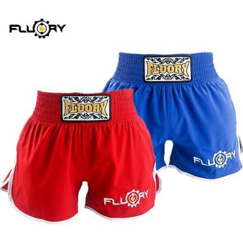 Customed polyester muay thai shorts pu leather boxing gloves colorful mma shorts