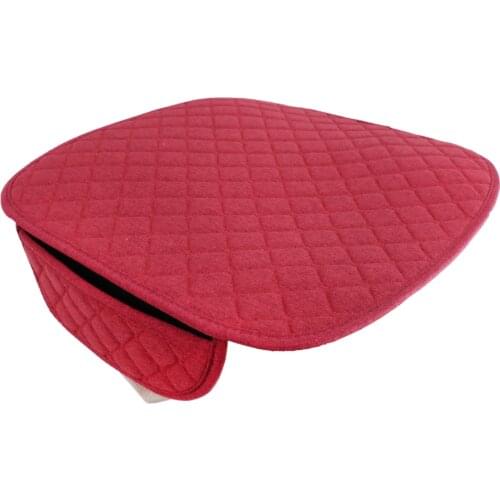 Flax Breathable Car Interior Seat Cover Cushion Pad Mat for Auto Office