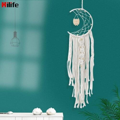 HILIFE Owl Handmade Dream Catcher Home Bedroom Hanging Decoration Wall Pendant Dreamcatcher Ornament Home Hanging Craft Gift