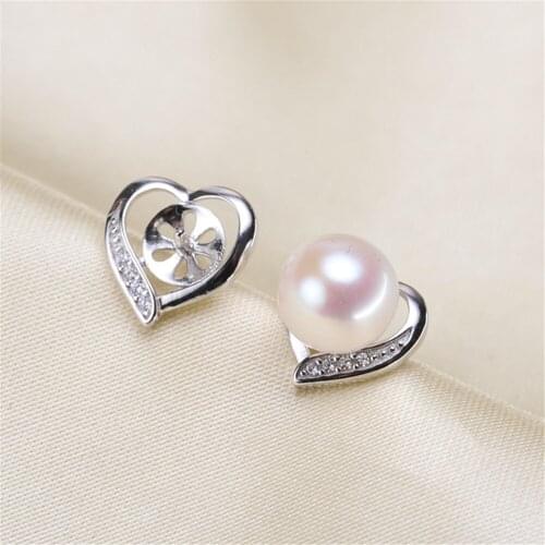 Metal Earring Making Accessories Copper Silver Plating Earring Clasps Hooks Findings With Loop Clasp Base For Diy YYED-048