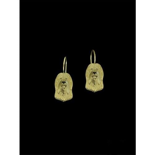Trendy cute Briard (natural ears) drop earrings gold silver wholesale earrings women fashion jewelry