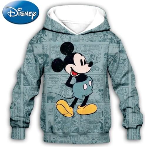 Disney Mickey Mouse Cartoon Sweater Trend Fall/Winter 3D Digital Print Hoodie Cartoon Hoodie