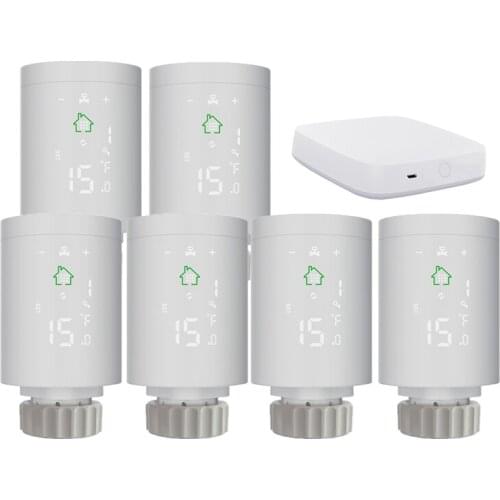 Latest Tuya Wireless Zigbee Programmable Trv Thermostatic Head