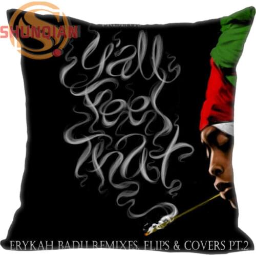 New Nice Erykah Badu Pillowcase Wedding Decorative Pillow Case Customize Gift For Pillow Cover Y311&42