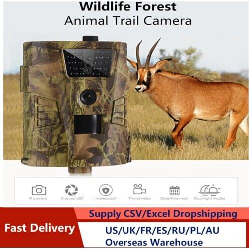 New Trail Camera 1080P 12MP 30pcs Infrared LEDs 850nm HT-001B Hunting Cameras IP65 120-Degree Angle Camera