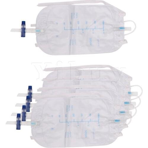 5x Incontinence Complete Kit 500ml Urinary External Catheters Leg Bag