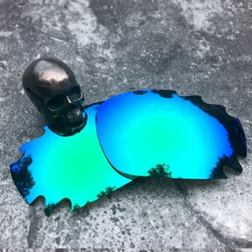 Firtox True Polarized Enhanced Replacement Lenses for-Oakley Jawbone Vented Sunglass (Lens Only)-Green Mirror