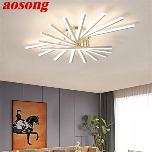 AOSONG Nordic Ceiling Lights Contemporary Creative Lamps LED Home Fixtures For Living Dinning Room