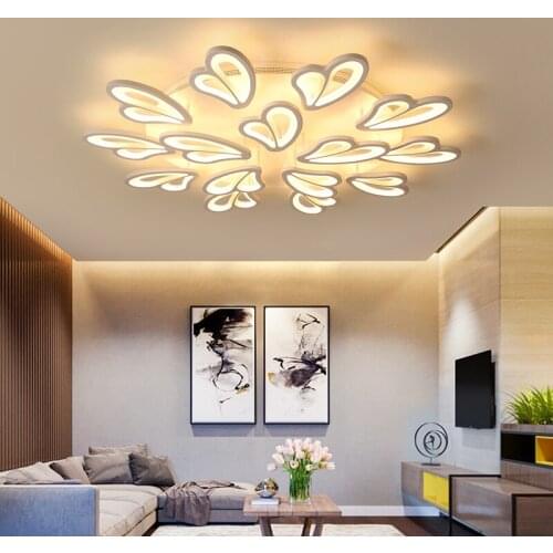 Modern LED chandeliers ceiling for bedroom decor kitchen living room dimmable remote contro acrylic chandelier lighting fixtures