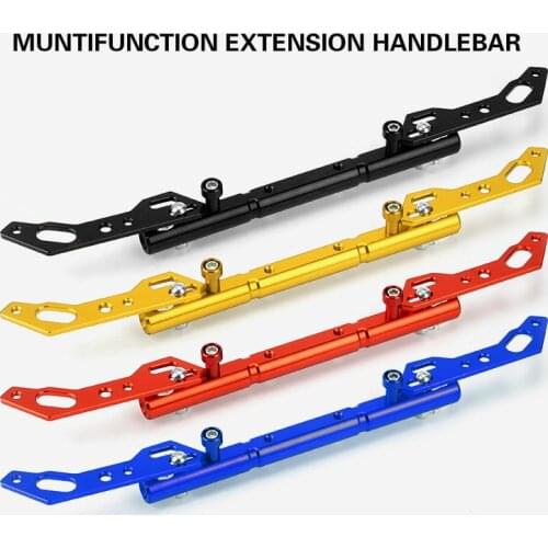 Motorcycle Parts Universal Balancebar Modification Strengthen Crossbar CNC Aluminum Alloy Handlebar Reinforcement Rod Fit Mirror