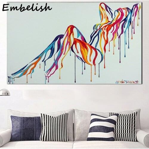 1 Pieces Pop Art Colorful Abstract Art Sexy Girl Nude Art Canvas Painting Wall Art Picture for Living Room Wall Poster Print