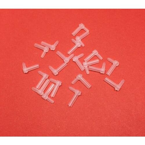 YOTAT 20pcs CISS tube bend Rubber Hollow Two Lever Tube Bend Plug L Shape For Cartridge CISS Fitting Wholesale